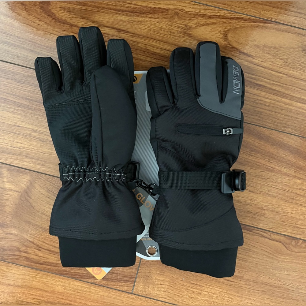 Electronic touch snow gloves, waterproof, size Large